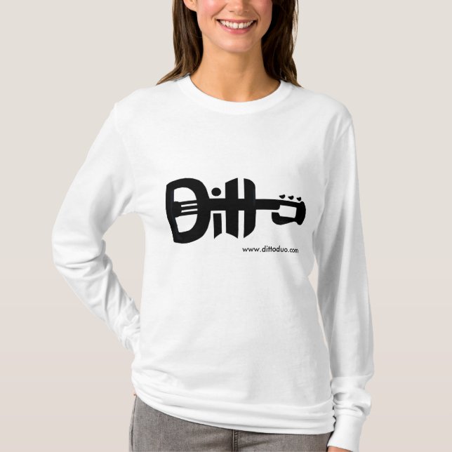 Bande acoustique de logo de T-shirt de guitare de (Devant)