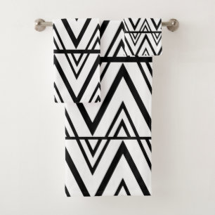 Bande Chevron noire et blanche Bande Chevron