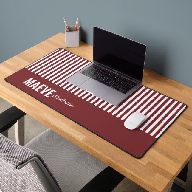 Bande de Bourgogne personnalisée moderne élégant (Bureau 2)