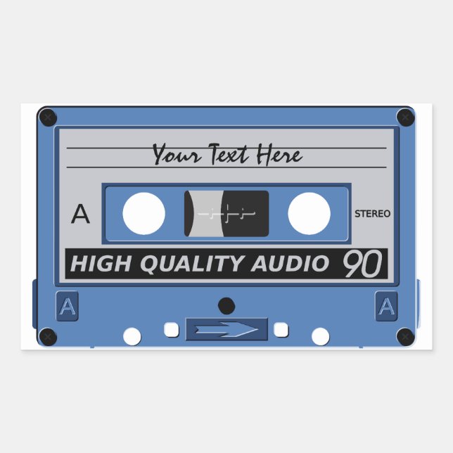 Bande de cassettes autocollants personnalisés (Devant)