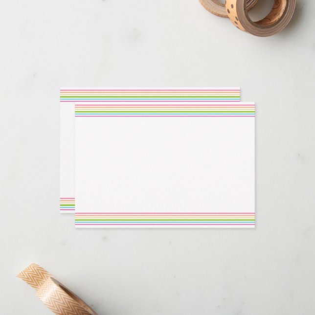 Bande de couleurs arc-en-ciel élégante pour Modèle (Devant/Arrière en situation)
