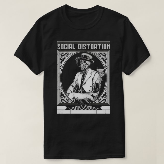 Bande de distorsion sociale T-shirt essentiel (Design devant)