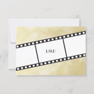 Bande de film de mariage RSVP réponse invitation