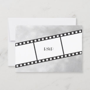 Bande de film de mariage RSVP réponse invitation