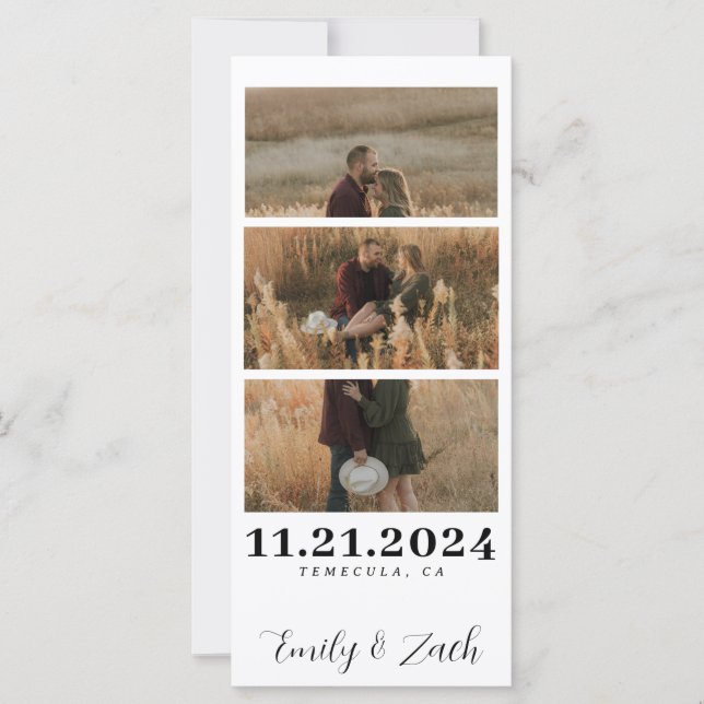 Bande de photos Enregistrer les cartes de dates av (Devant)