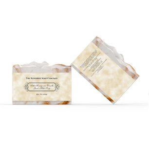 Bande de savon de style papier parchemin / Étiquet