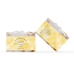 Bande de savon de style papier parchemin jaune / É