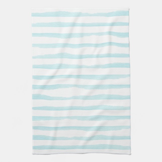 Bande d'eau bleu océan Serviettes de cuisine (Vertical)