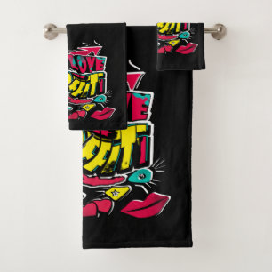 bande dessinée Abstraite graffiti gronge les lèvre