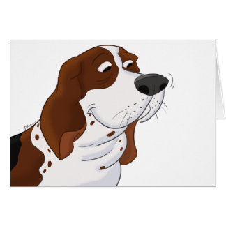 Bande dessinée Basset Hound de reniflement