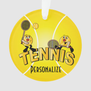 Bande dessinée d'amusement de joueur de tennis