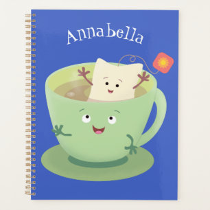 Bande dessinée de la tasse de thé mignonne humour