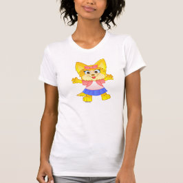 Bande dessinée de Teakup Yorkie sur le T-shirt des