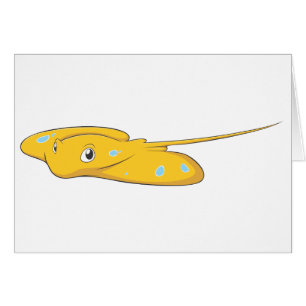 Bande dessinée heureuse de poissons de pastenague