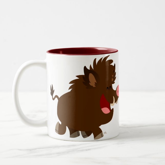 Bande dessinée mignonne rayonnant la tasse de (Gauche)