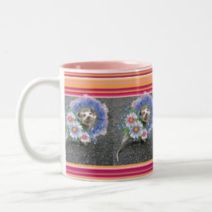 Bande d'Opossum Flore Mug rose