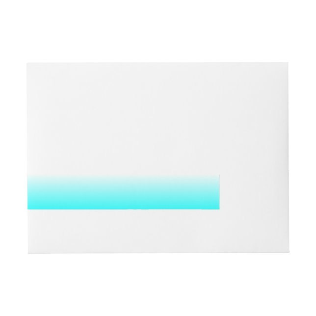 Bande Pour Adresse Aqua Ombre personnalisable (Devant)