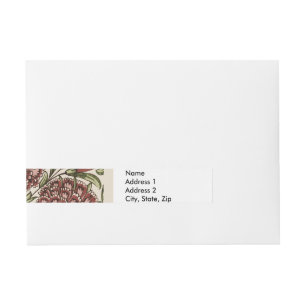 Bande Pour Adresse Carreau de fleur d'œillet Art antique rustique De