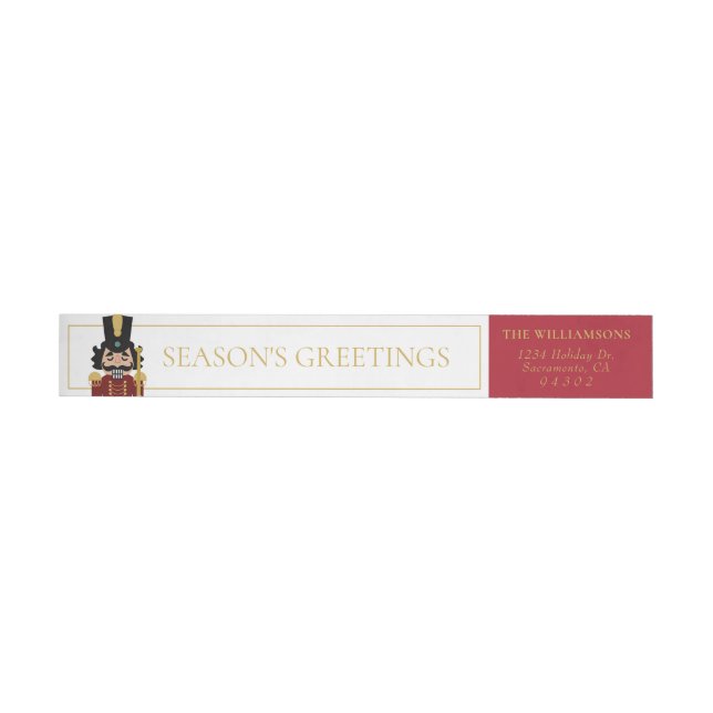 Bande Pour Adresse Casse-noisette en rouge (Individual)