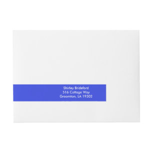 Bande Pour Adresse Couleur solide de base bleu Palatinat
