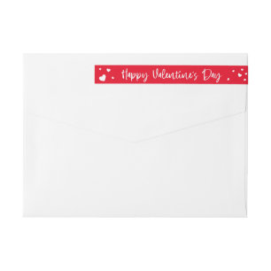 Bande Pour Adresse De Retour Adresse de retour de l'Heureuse Sainte-Valentin co