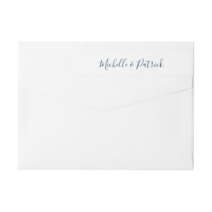 Bande Pour Adresse De Retour Adresse de Retour de Mariage Écriture Manuscrite B