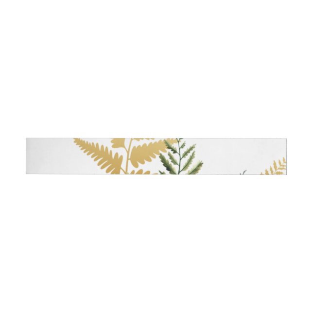 Bande Pour Adresse De Retour Aquarelle Arbres 6 (Individuel)