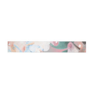 Bande Pour Adresse De Retour Aquarelle Fleurs Abstraites 1