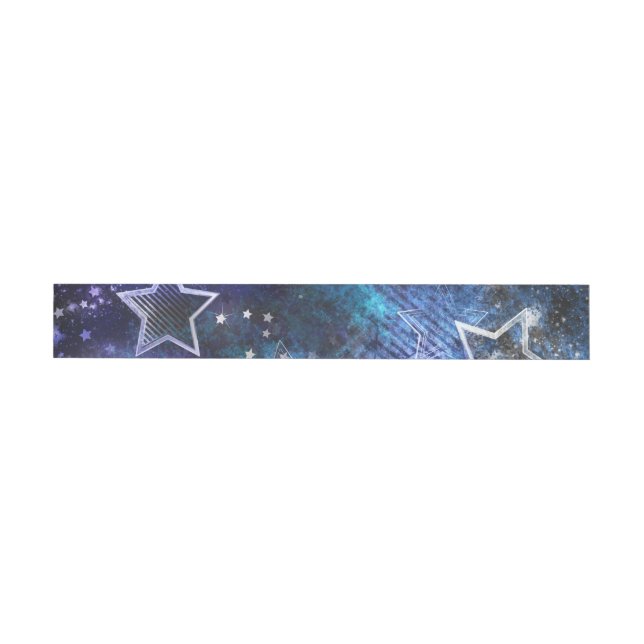 Bande Pour Adresse De Retour Arrière - plan spatial avec étoiles (Individuel)