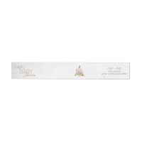 Baby shower Citrouille Boho Blanc Adresse de retou