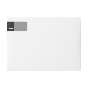 Bande Pour Adresse De Retour Chrome moderne comme Gemini signe Zodiac