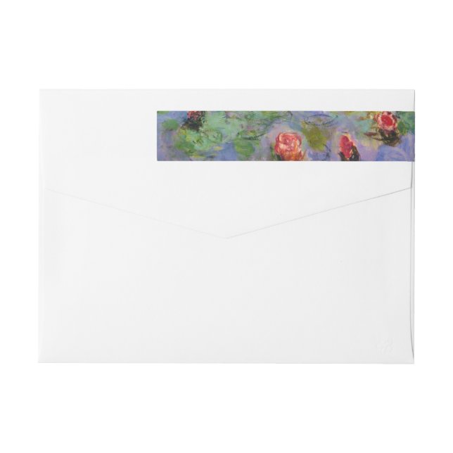 Bande Pour Adresse De Retour Claude Monet's Water Lilies (Dos)