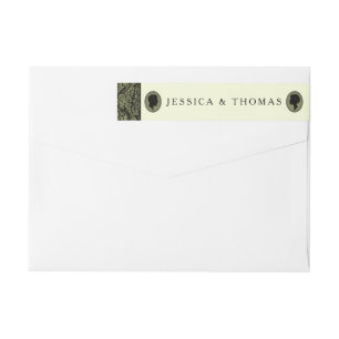 Bande Pour Adresse De Retour Collection Mariage Silhouette Art Déco