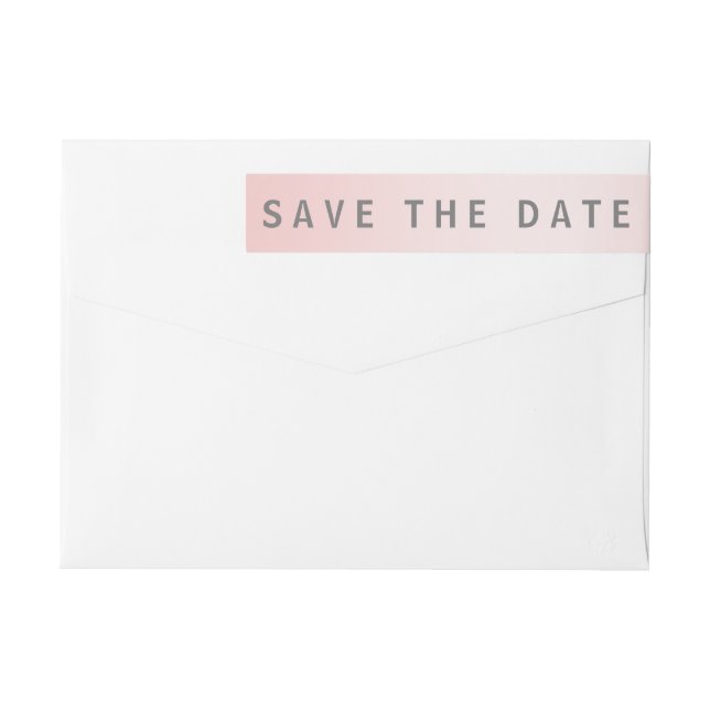 Bande Pour Adresse De Retour Économies modernes de quartz rose la date (Dos)