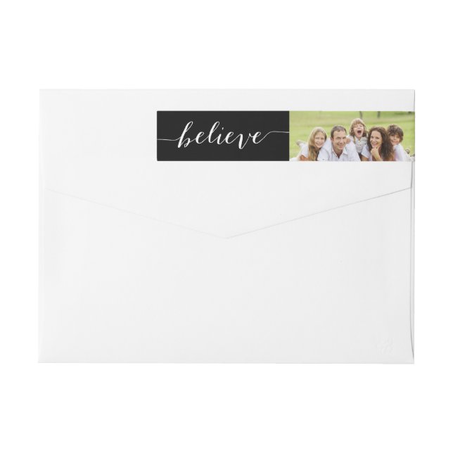 Bande Pour Adresse De Retour Ecriture manuscrite | Adresse de retour de photos  (Dos)