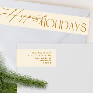 Bande Pour Adresse De Retour Élégance classique enchanteresse Noël