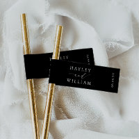 Ellesmere Black Minimalist paille drapeaux Boire É