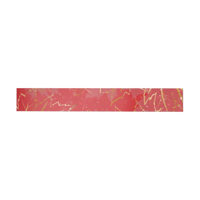 Bande Pour Adresse De Retour Feuilles d'or 6 (Individuel)