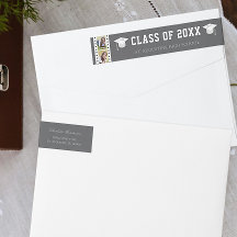 Filmstrip Photo Collage Adresse de graduation | Gr
