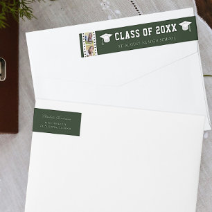 Bande Pour Adresse De Retour Filmstrip Photo Collage Adresse de graduation Gr