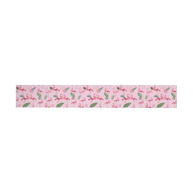 Bande Pour Adresse De Retour Flamants roses Amour Motif 5 (Individuel)