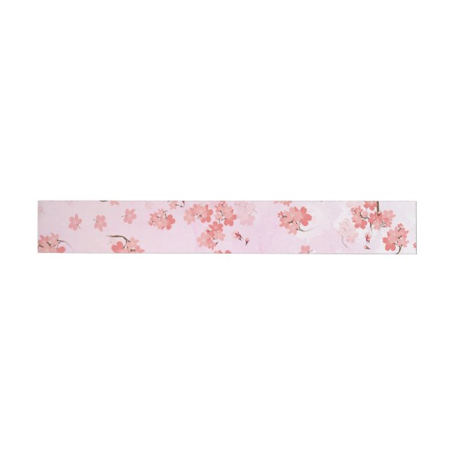Bande Pour Adresse De Retour Fleur cerise (Individuel)