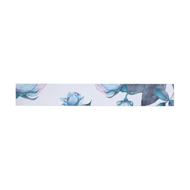 Bande Pour Adresse De Retour Fleurs aquarelles 10 (Individuel)