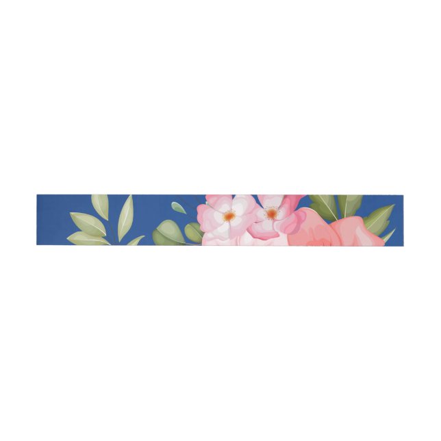 Bande Pour Adresse De Retour Fleurs aquarelles 21 (Individuel)