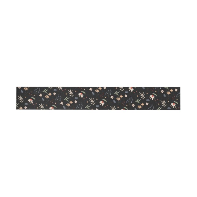 Bande Pour Adresse De Retour Fleurs d'eau simples 1 (Individuel)
