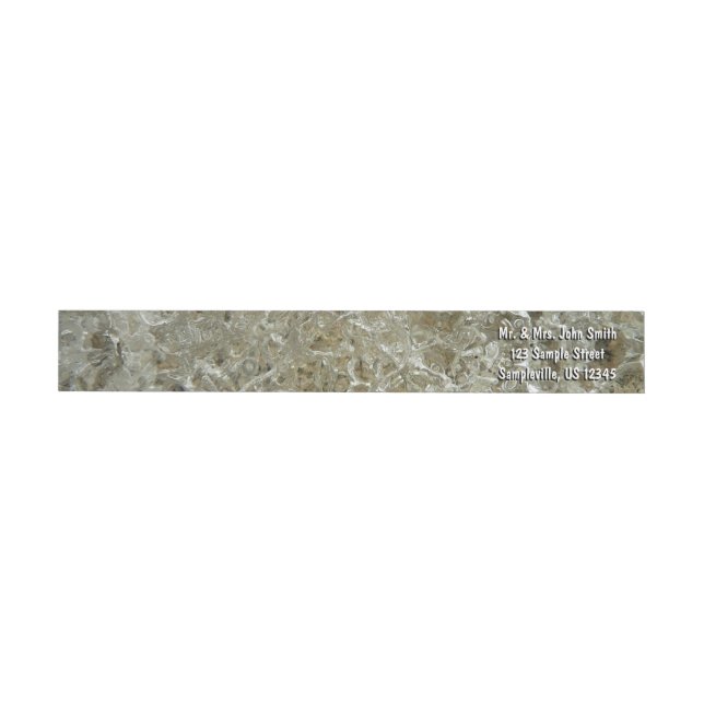 Bande Pour Adresse De Retour Glace glaciaire Texture nature Abstraite (Individuel)