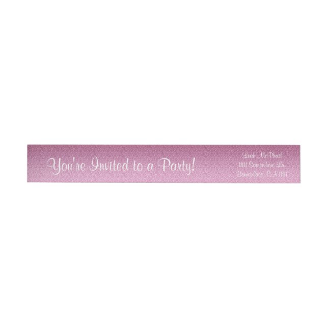 Bande Pour Adresse De Retour Gradier rose (Individuel)