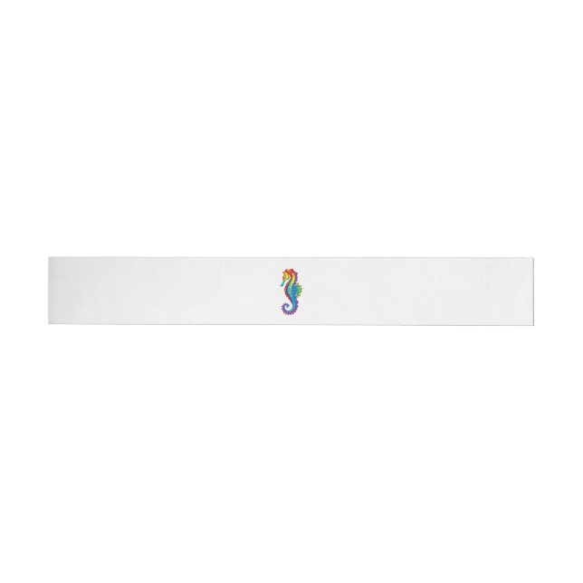 Bande Pour Adresse De Retour Hippocampe polygonal arc-en-ciel (Individuel)