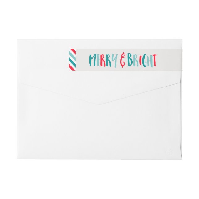 Bande Pour Adresse De Retour Joyeux Noël (Dos)