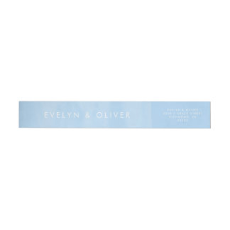 Bande Pour Adresse De Retour Lave-linge bleu ciel
